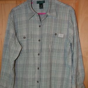 Men's Ralph Lauren button down flannel shirt Large